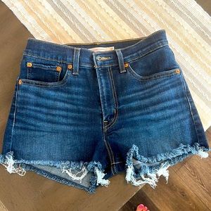 Levi’s high rise jean shorts